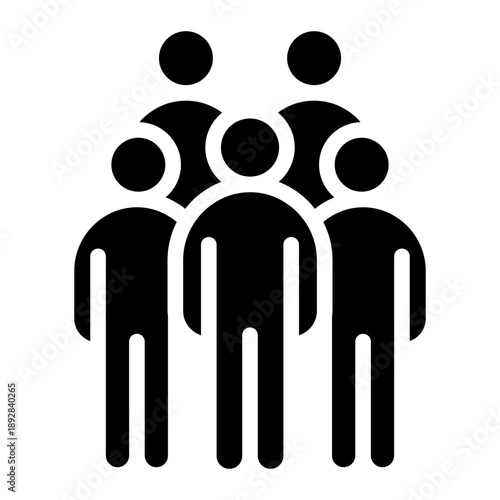 People releated democracy, political process, ballots, candidates, debates, results, government, freedom, and civic participation icon glyph style vector illustration