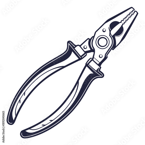 Illustrated pliers tool