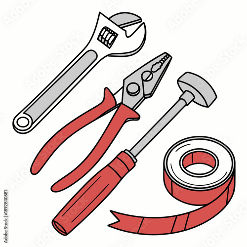 Assorted repair tools