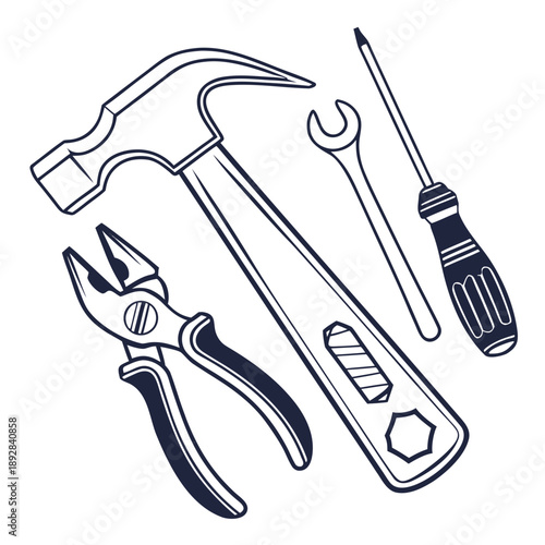 Collection of essential tools
