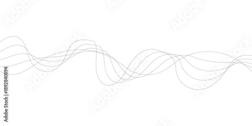 Abstract blue wave background with flowing DNA strand lines on a clean white design suitable for modern business and decorative use