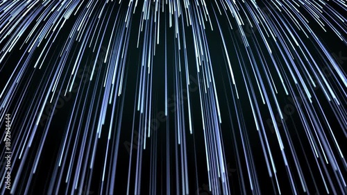 Wallpaper Mural  Falling blue light streaks on dark background, abstract data rain animation with glowing lines, futuristic digital flow for technology, speed and motion visuals. seamless loop Torontodigital.ca