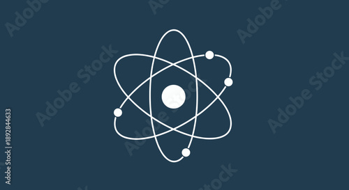Atomic Structure Illustration With Electrons Orbiting Nucleus 6.