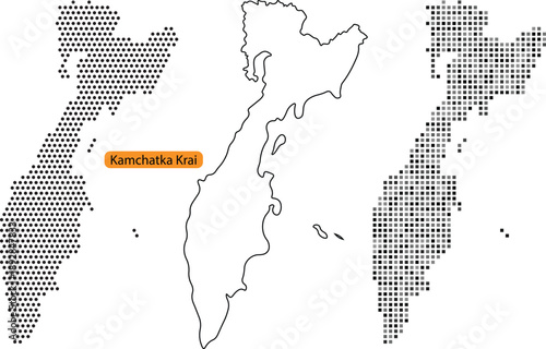 Detailed map of malaysia with highlighted regions and dotted patterns