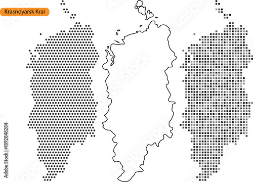 Detailed map of country or region with various shading techniques and grid patterns