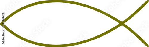 Christlicher Fisch Jesus Fisch Ichtus Symbol für Taufe Konfirmation und Kommunion