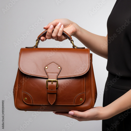 woman holding a briefcase