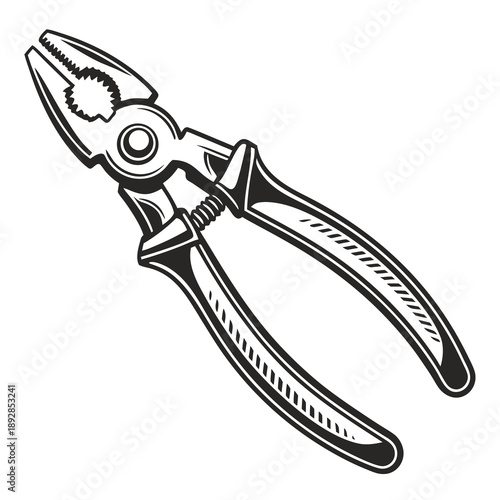 Vintage pliers illustration