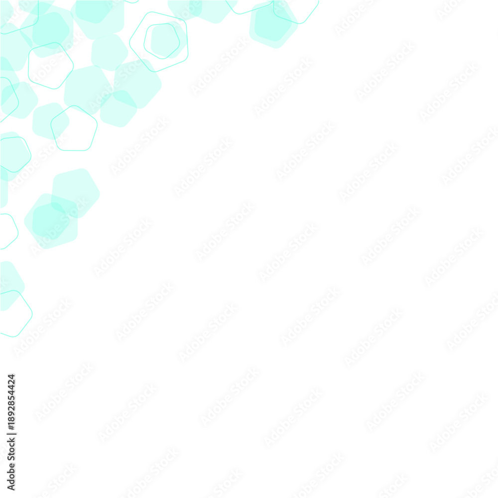 Obraz premium Pentagon Geometric Pattern Corner Divider