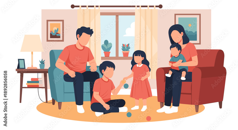 Fototapeta premium A minimalist illustration evokes calmness and learning, perfect for educational content or personal development themes.