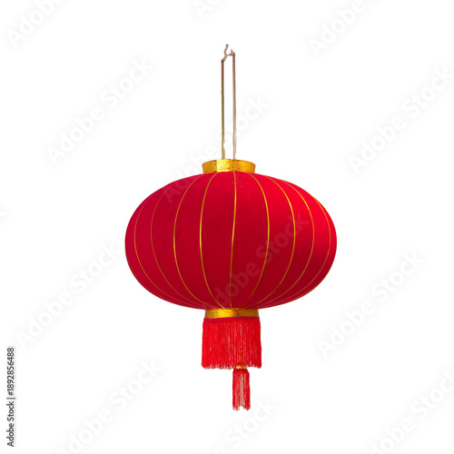 Wallpaper Mural Traditional red Chinese lanterns for Chinese New Year decoration, adorned with tassels, on a transparent PNG background. Torontodigital.ca