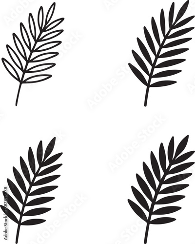 Isolated holy week palm branch icon, holy week palm branch design, holy week palm branch illustration, palm sunday christian symbol church worship branding illustration