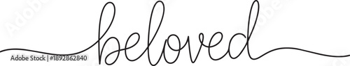 Elegant hand-drawn script font 'beloved'