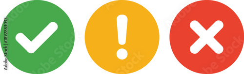 Left Button with Green Circle Featuring White Checkmark Symbol, Modern Vector EPS Illustration