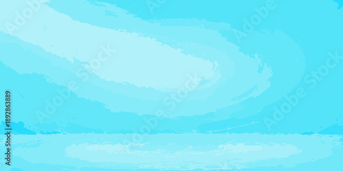 Abstract light blue swirl with a soft blurred horizon line