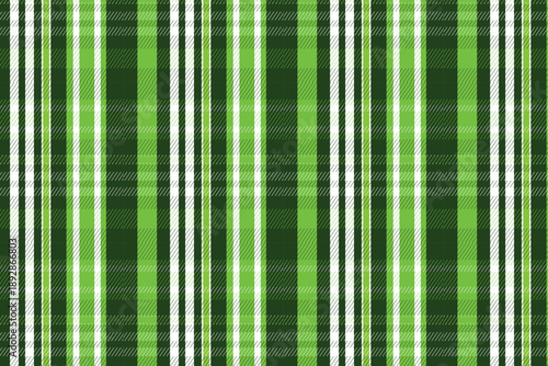 Seamless Green Plaid Striped Pattern for St Patrick’s Day Background