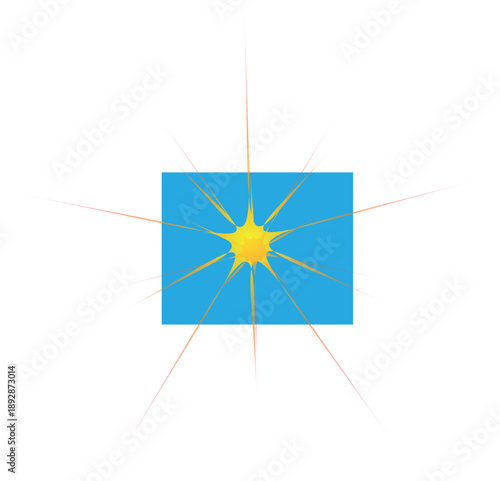 Dynamic Light Flare Effect with Bright Energy Glow