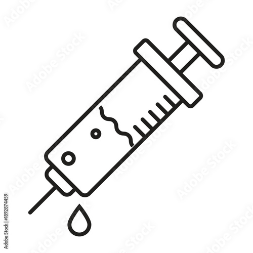 Syringe with Drop