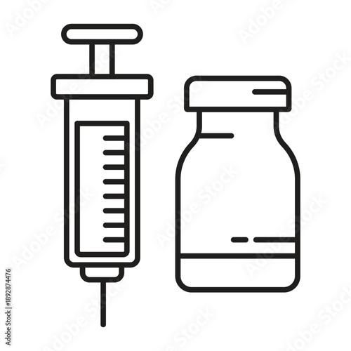 Syringe and Vial