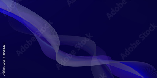 Abstract glowing wave lines on light blue background. Modern flowing wavy lines. Dynamic wave pattern. Futuristic concept. Suit for banner,