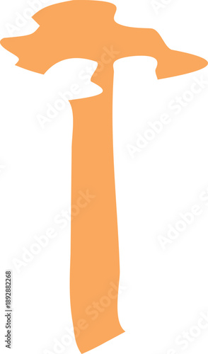 hand with ice cream with a little bit