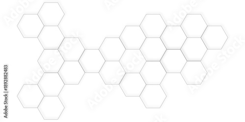 clean and minimalist with a pattern of hexagons in a honeycomb design smooth shade white background.