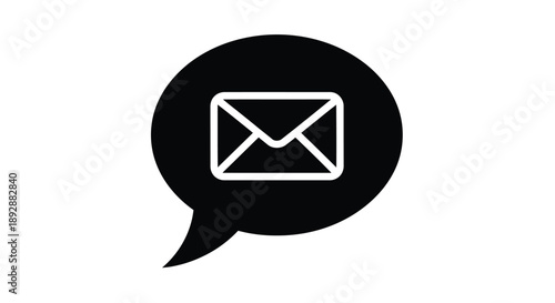 Black speech bubble containing a play button icon on white background

Keywords:


