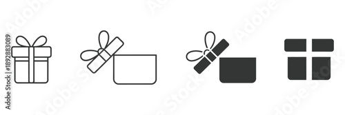 Gift Card Icon Illustration, vector design of gift certificate and special present symbol for promotions, rewards, and celebration concepts.