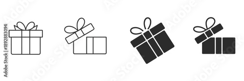 Gift Card Icon Illustration, vector design of gift certificate and special present symbol for promotions, rewards, and celebration concepts.
