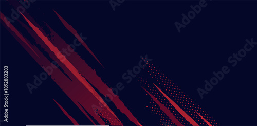 Red diagonal scratch streaks on dark background creating aggressive modern abstract visual tension