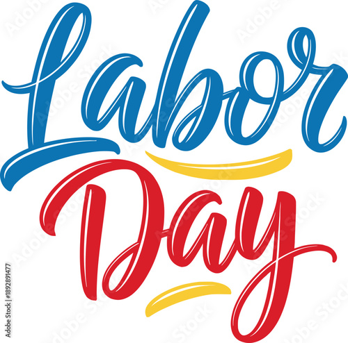 Celebrating Labor Day with colorful vector graphics designs and illustrations