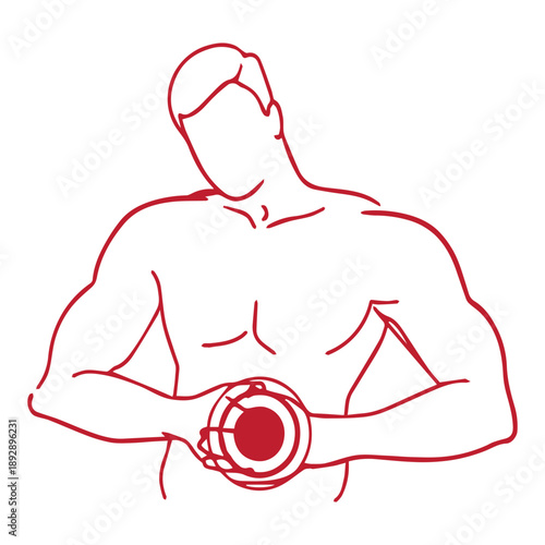 Male Lumbar Pain Icon