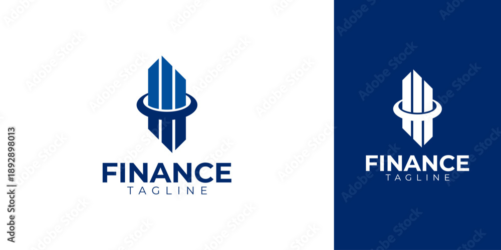Obraz premium Finance Logo for Marketing and Economy Business