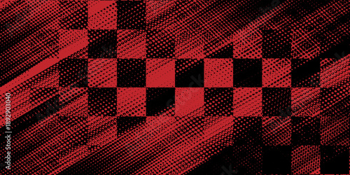 checkered red black pattern for transparent background, check tile square black white pattern
