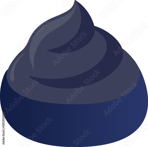 Vector illustration of a cream isolated on transparent background