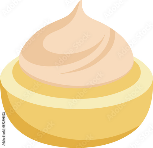 Vector illustration of a cream isolated on transparent background