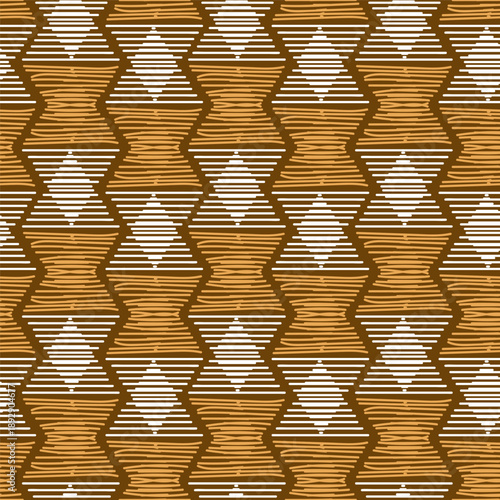 Colorful Latin American background with brown and yellow elements