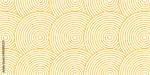 Yellow instant noodle, pasta and spaghetti texture with geometric wavy lines. Ramen, pasta vector pattern. Background abstract food illustration