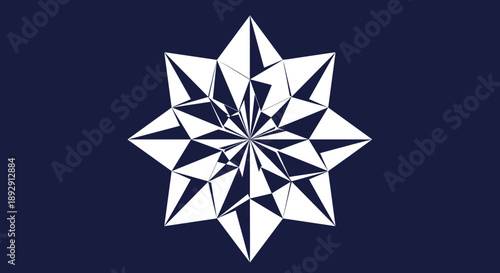 Geometric Starburst Pattern Abstract Design 3.
