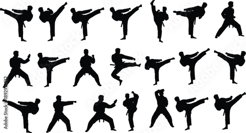 Abstract human silhouettes falling and floating pattern, dark minimalist background, conceptual illustration for freedom, chaos, motion, psychology, surreal art concept