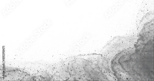 Halftone dots creating gradient