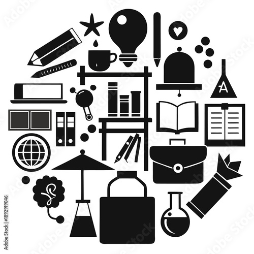 education icons set