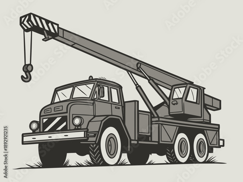 crane and excavator