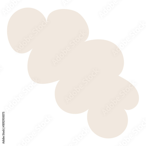 A puff of steam, smoke isolated on transparent background. Hand drawn flat vector illustration. Kids nautical print, design element, clip art. Little fluffy cloud, rain cloud