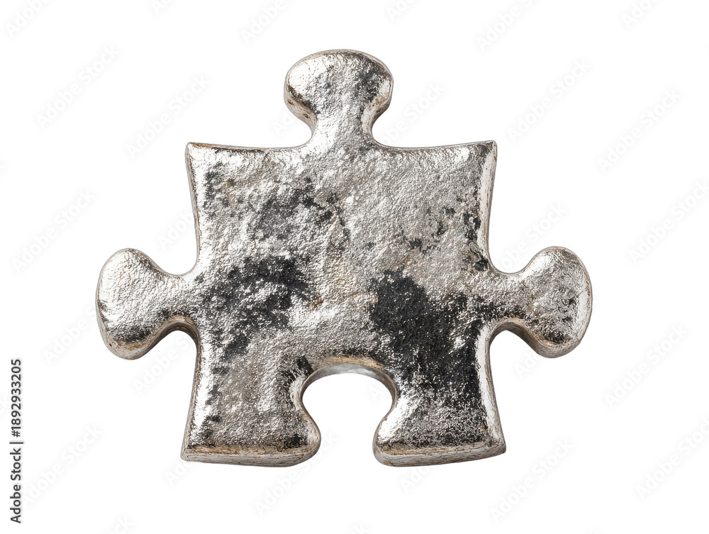Fototapeta premium puzzle piece isolated on a transparent background 