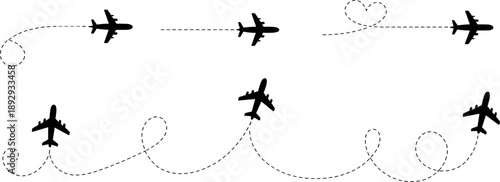 Airplanes flying in formation heart shape travel tourism aviation