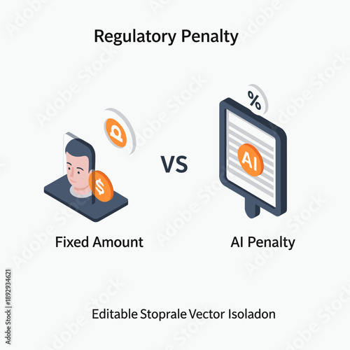 Comparison of Regulatory Penalty Methods Fixed Amount versus AI Penalty.