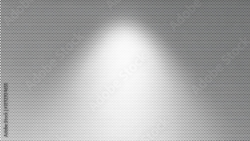 Halftone dot pattern vector illustration with gradient light effect