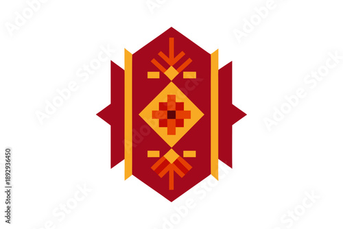 Traditional Embroidered Multani Textile Design Display