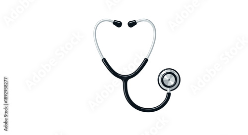 Medical Stethoscope Isolated on White Background for Healthcare.